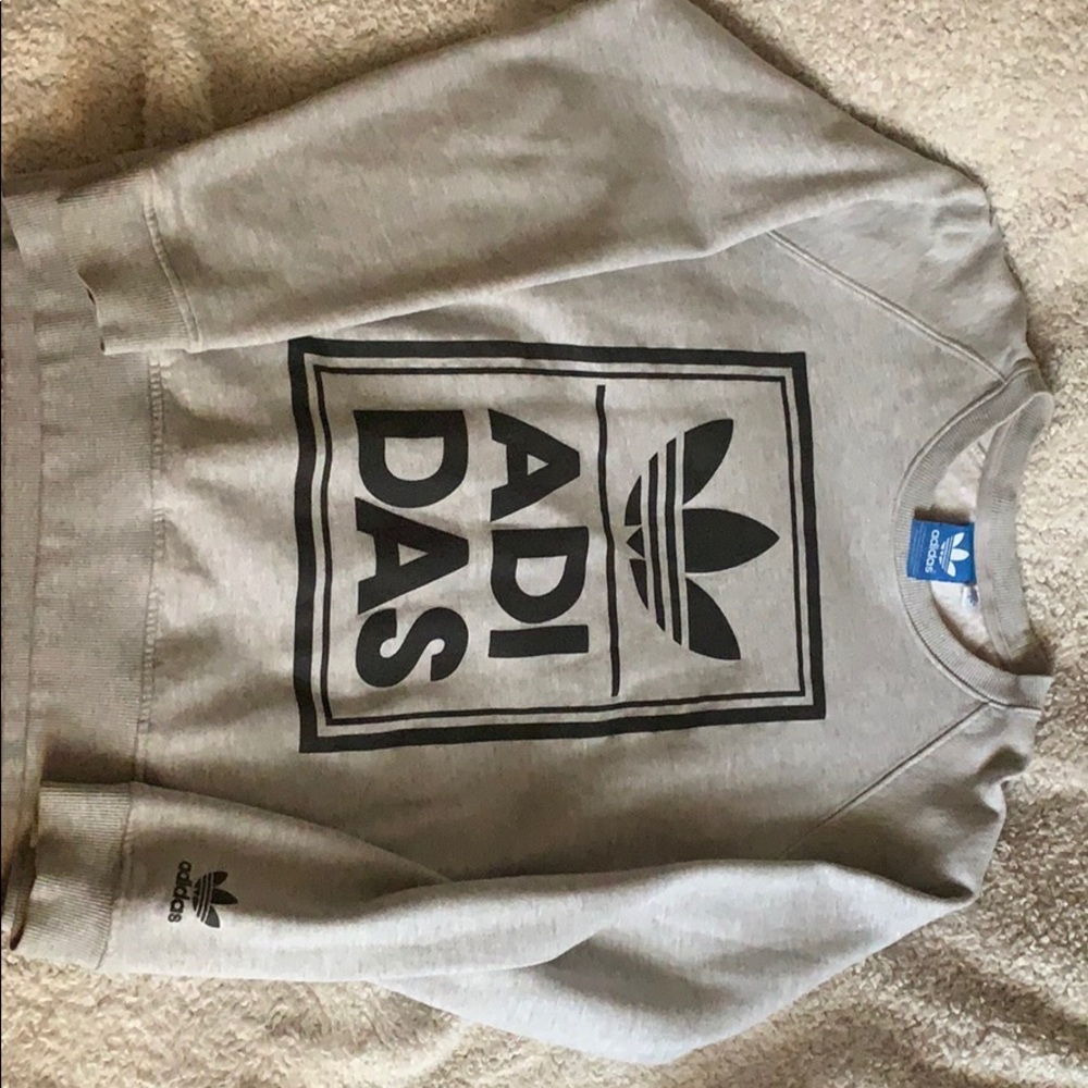 Adidas Original Grey Crewneck